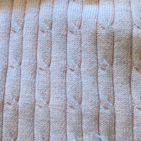 Classic Cable-Knit Crewneck Sweater in PINK - Picture 2 of 2